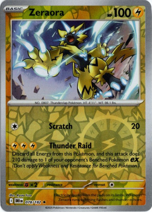 ゼラオラ 海外版 英語版 リバホロ Zeraora - 078/182 -【Card Chicken】