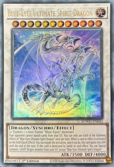 ひ*ろ様 【世界に6枚】ARS10+ 青眼の究極霊竜 25thレア 世界に6枚