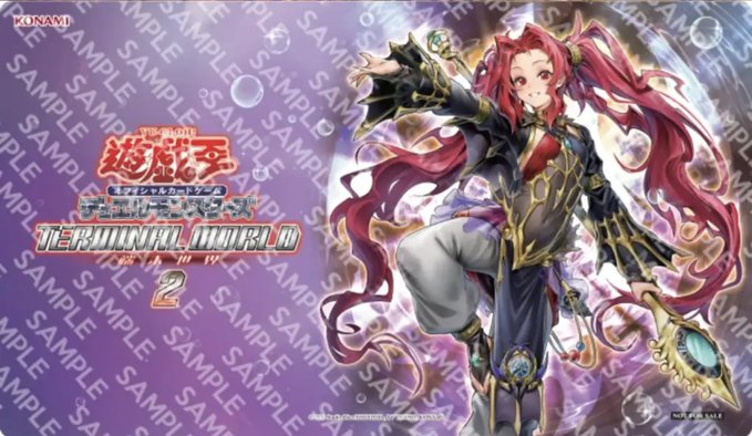 遊戯王 影霊衣の舞巫女エミリア 中国公式 プレイマット 遊戯王 影霊衣