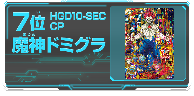 選ばれし7枚のカードはこれだ！「SDBH スーパードラゴンボール