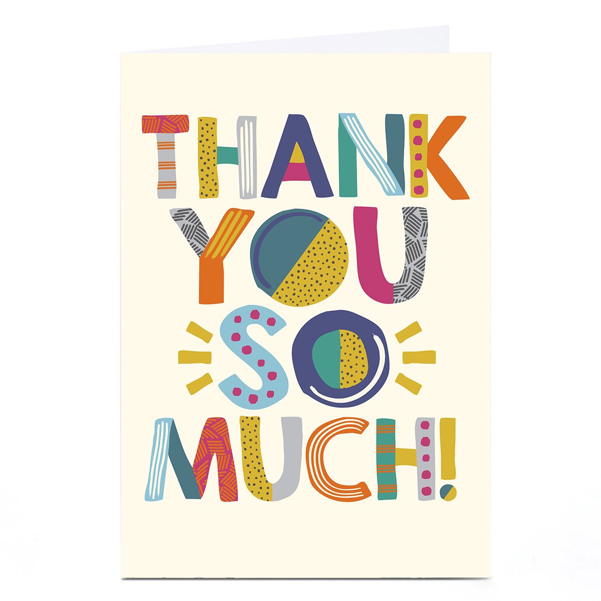 Buy Thank You Card - Thank You So Much! for GBP 1.99 | Card Factory UK