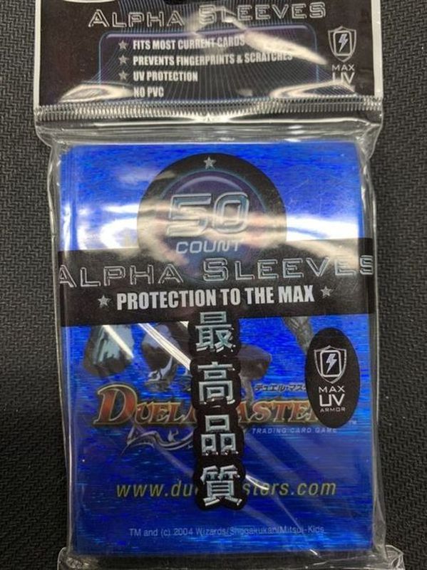 スリーブ『天空の超人(青)』50枚入り【サプライ】{-}