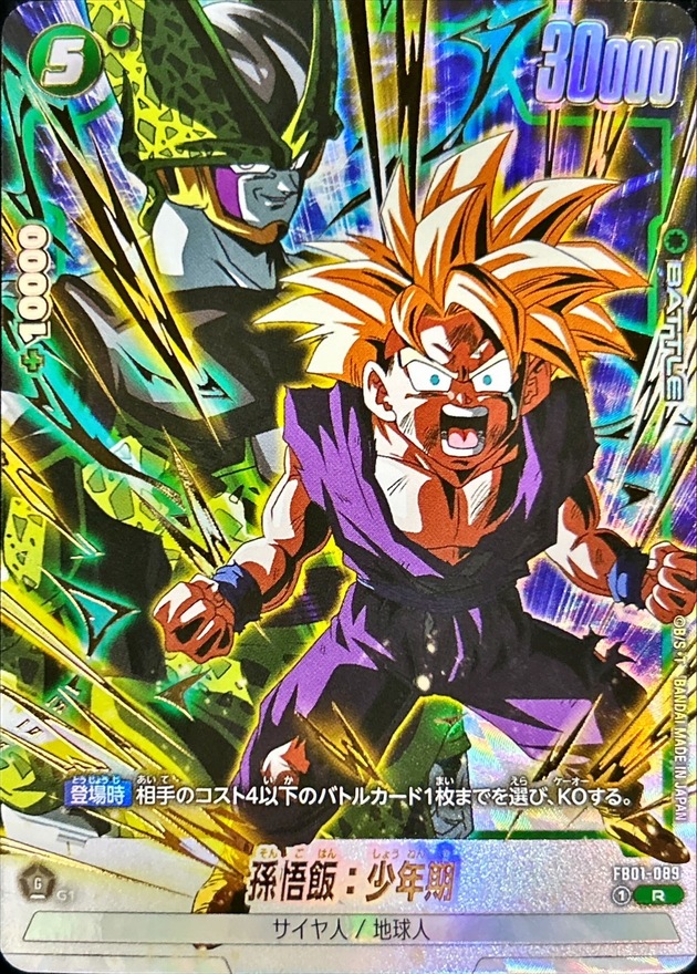 孫悟飯：少年期(孫悟飯＆セル)【R】{FB01-089}