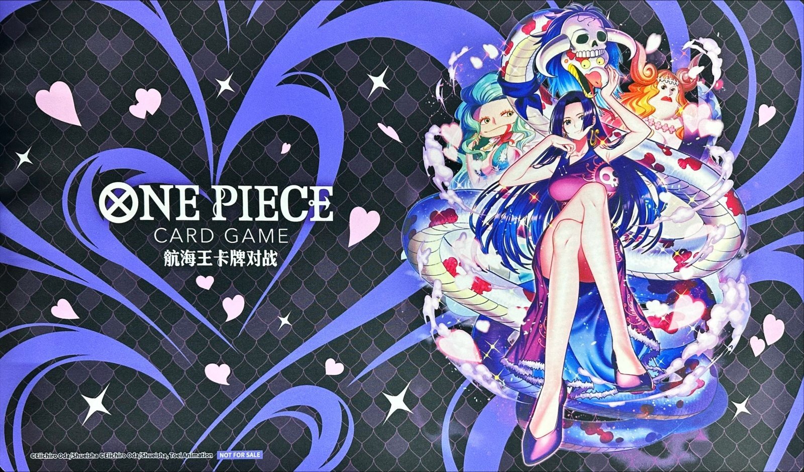 状態B〕プレイマット『ボア・ハンコック(黒背景/中国版/公式ショップ