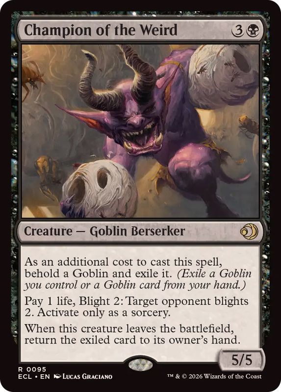 FOIL)怪異の闘士/Champion of the Weird《英語》【ECL】