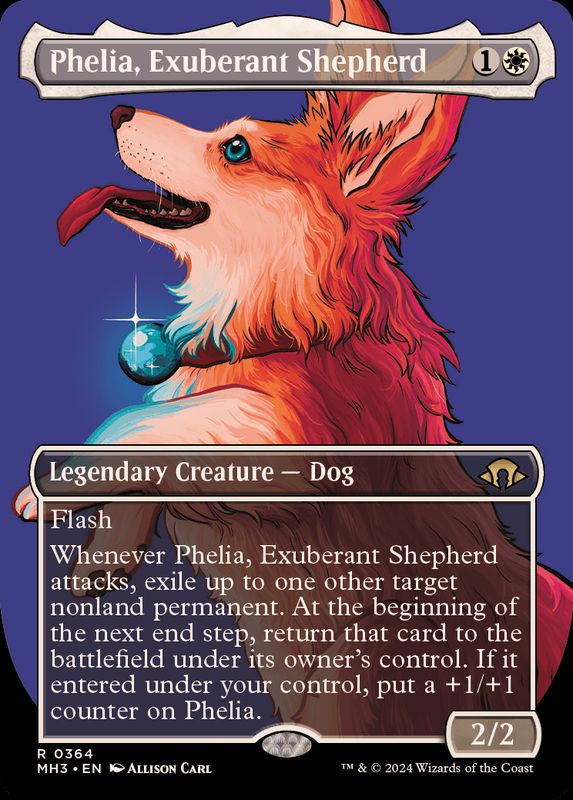 FOIL)(フルアート)溌剌の牧羊犬、フィリア/Phelia, Exuberant Shepherd