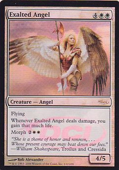 FOIL)賛美されし天使/Exalted Angel《英語》【Judge Promos】