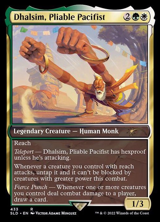 FOIL)(433)Dhalsim, Pliable Pacifist《英語》【SLD】