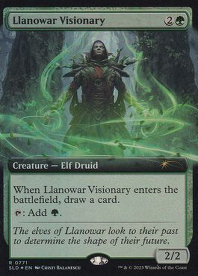 FOIL)(0771)ラノワールの幻想家/Llanowar Visionary《英語》【SLD】