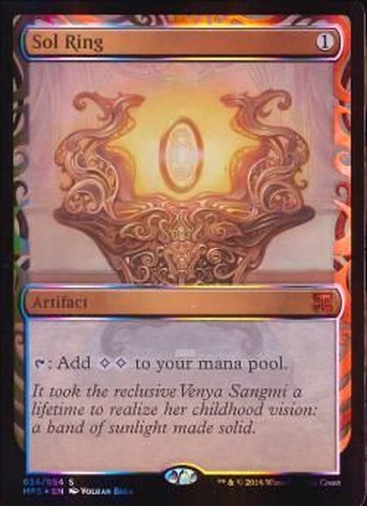 EX+](部分光沢FOIL)太陽の指輪/Sol Ring《英語》【MPS】