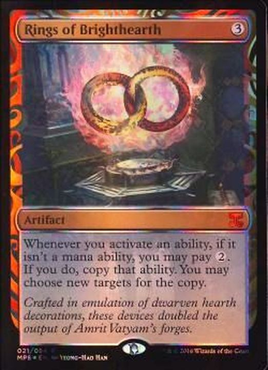 部分光沢FOIL)ブライトハースの指輪/Rings of Brighthearth《英語》【MPS】
