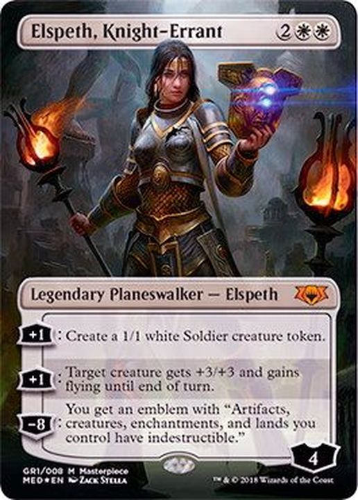 FOIL)遍歴の騎士、エルズペス/Elspeth, Knight-Errant《英語》【MED-GRN】