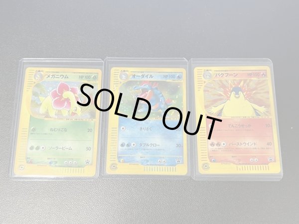 ◇3枚セット◇当選書付き メガニウム/オーダイル/バクフーン(トリプル