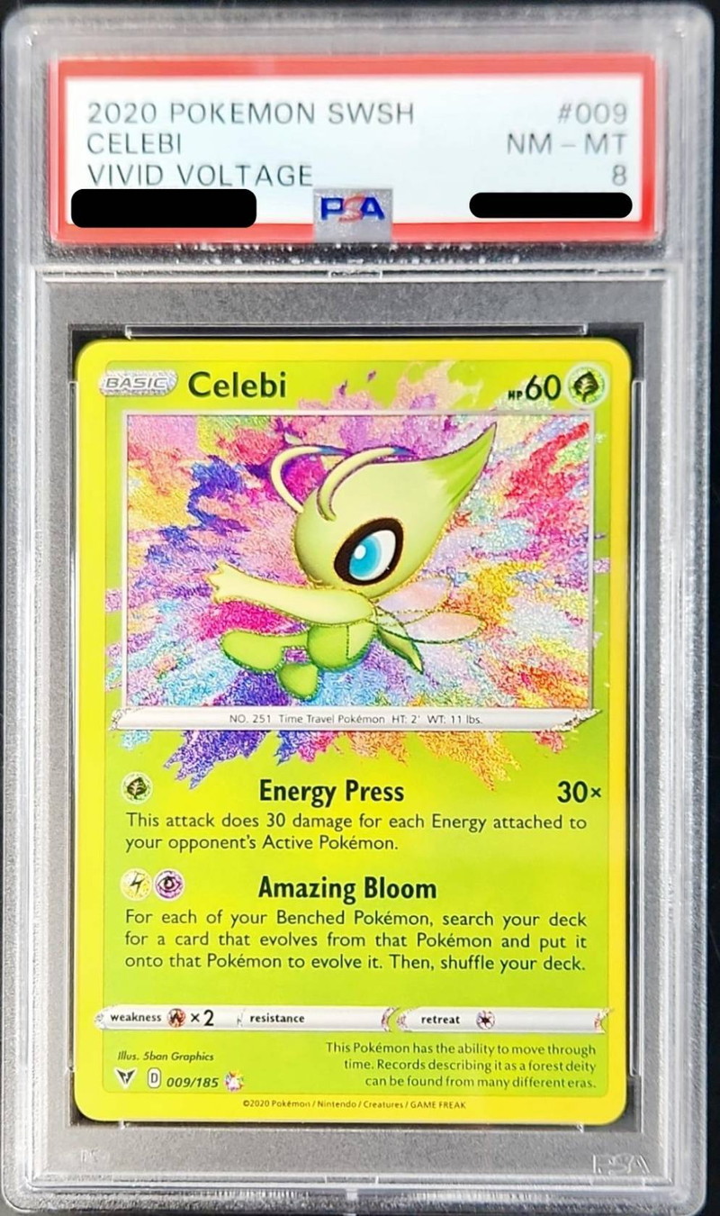 PSA8鑑定済〕セレビィ(英語版)【-】{009/185}