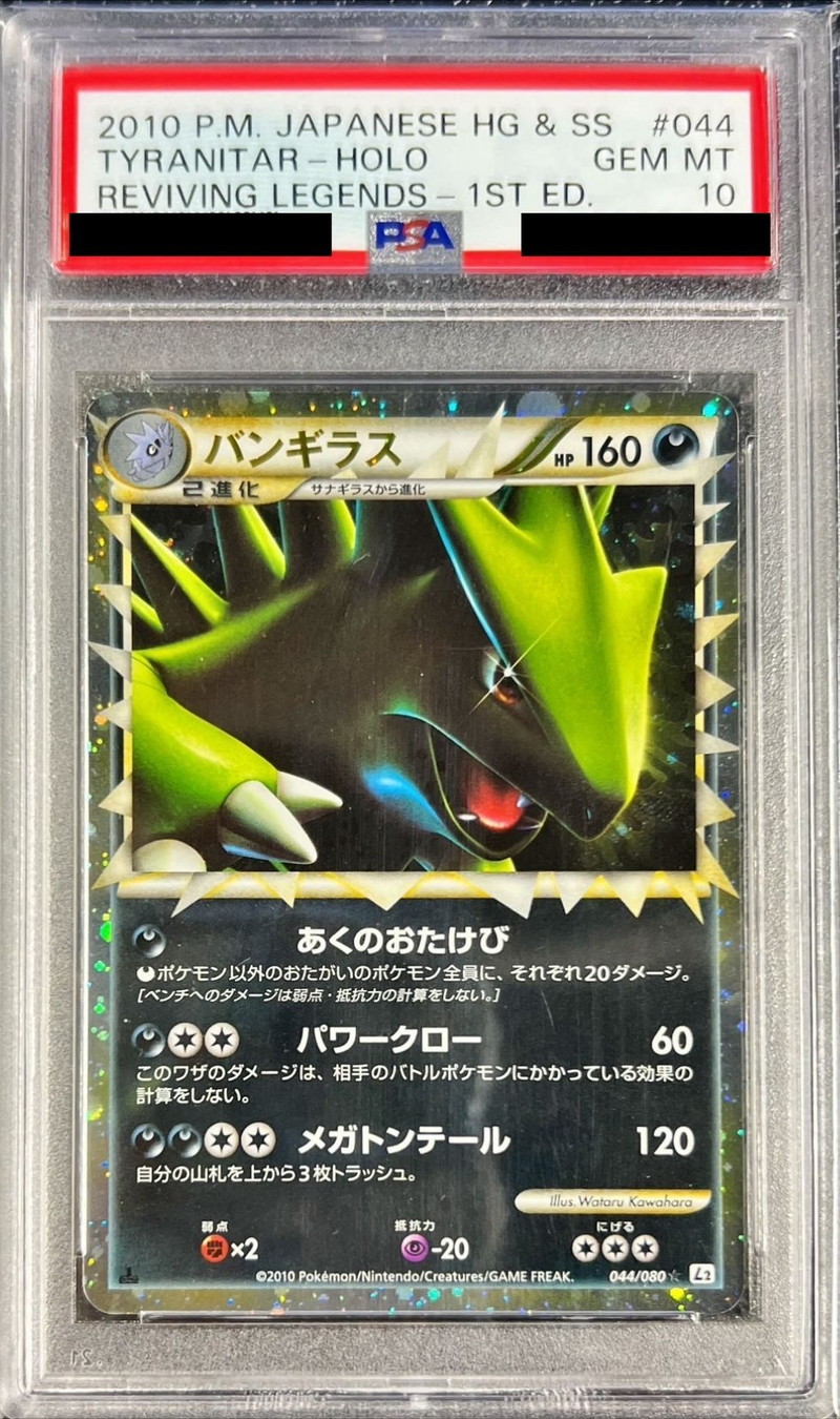 状態難/PSA10鑑定済〕バンギラス(グレート)【-】{044/080}