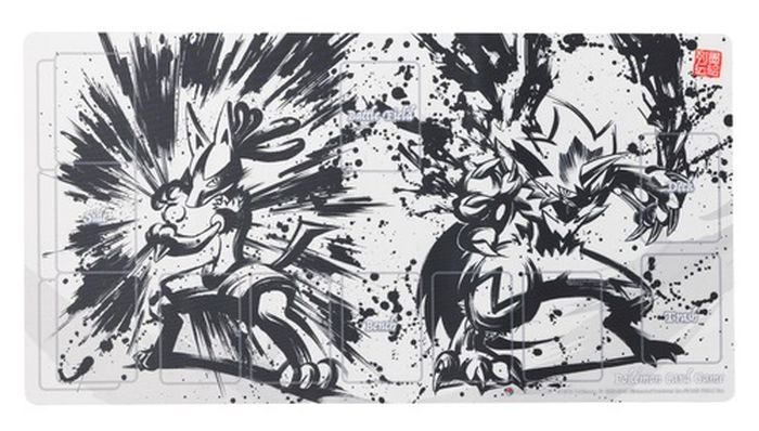 プレイマット『墨絵列伝ルカリオ＆ゼラオラ』【サプライ】{-}