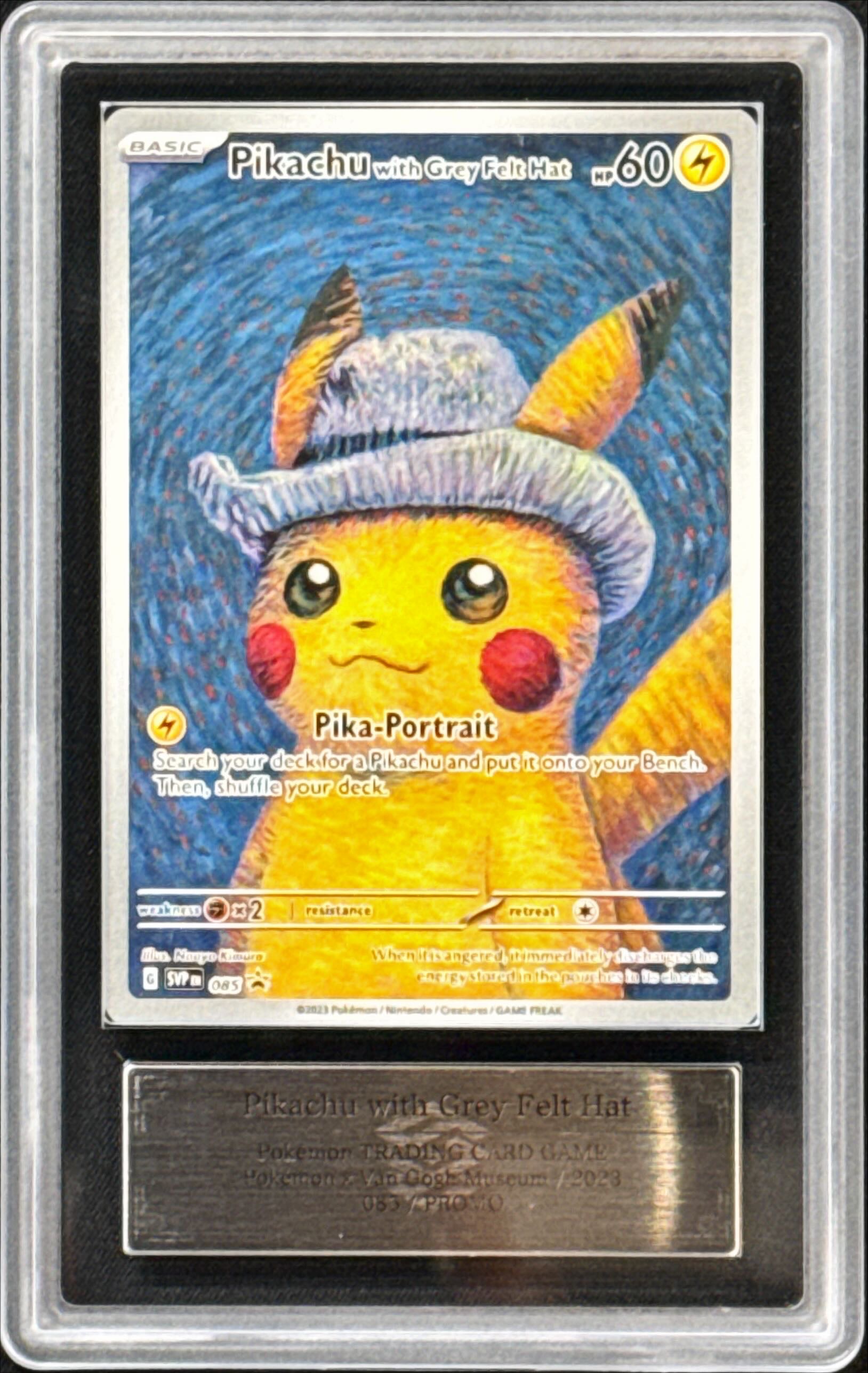 ARS10鑑定済〕Pikachu with Grey Felt Hat(ゴッホピカチュウ)【P】{085