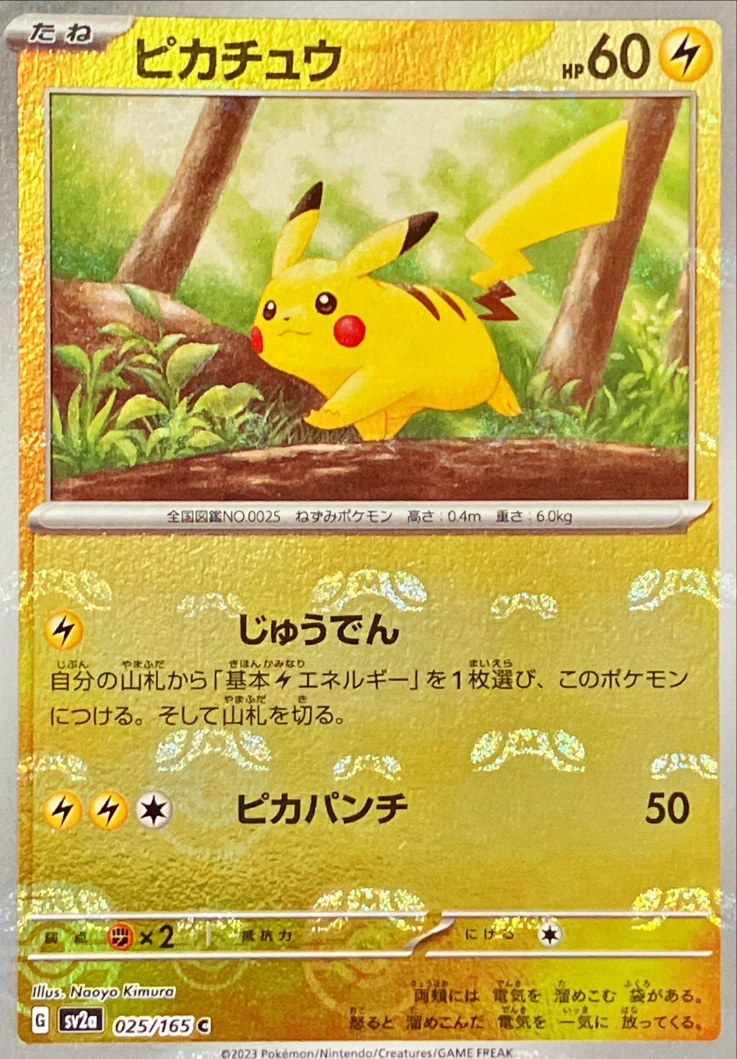 ピカチュウ(マスターボールミラー)【C】{025/165}
