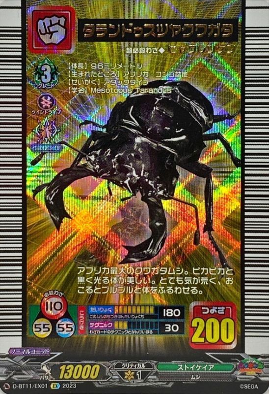 状態B〕タランドゥスツヤクワガタ【EX】{D-BT11/EX01}《ストイケイア》