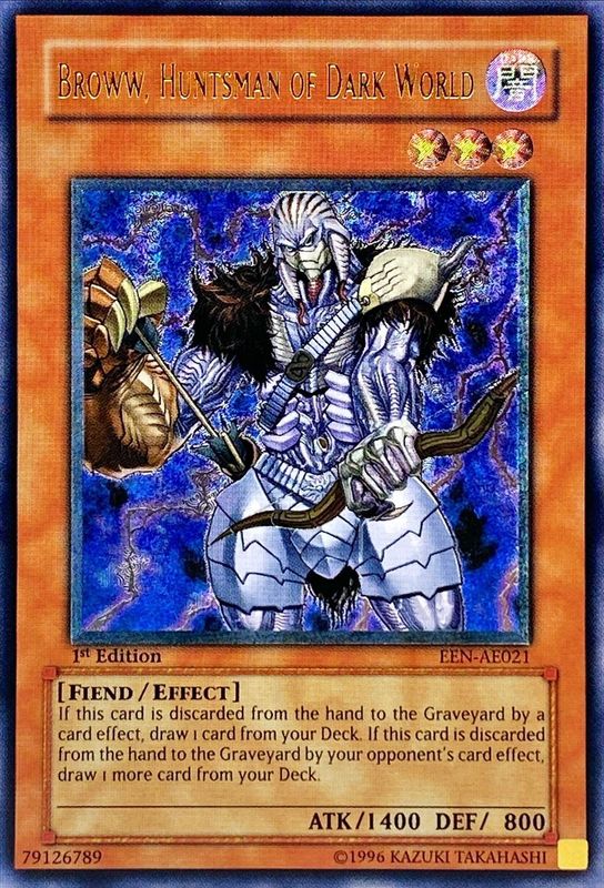 状態B〕☆旧アジア☆暗黒界の狩人ブラウ【レリーフ】{EEN-AE021