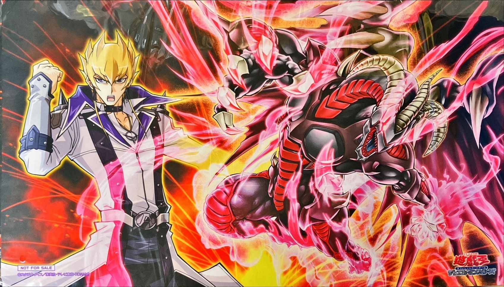 プレイマット『ジャックアトラス&スカーレッドデーモン(左下日本語