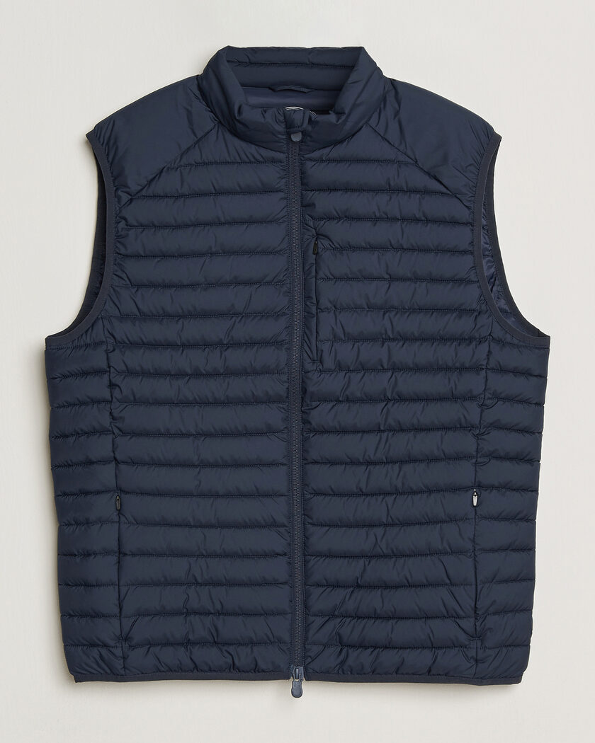 Brunello Cucinelli Nylon Down Vest Navy at CareOfCarl.com