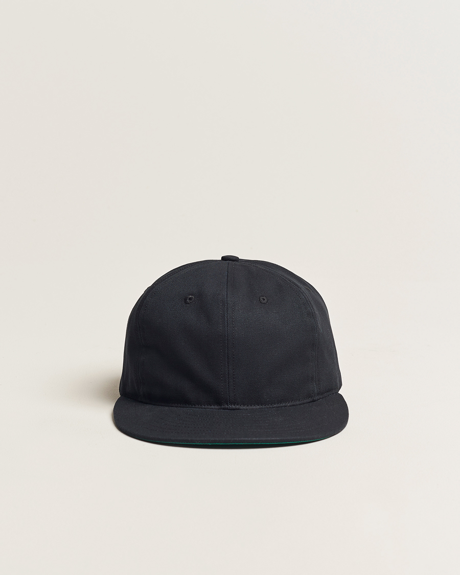Ebbets Field Flannels Made in USA Unlettered Cotton Cap Black at