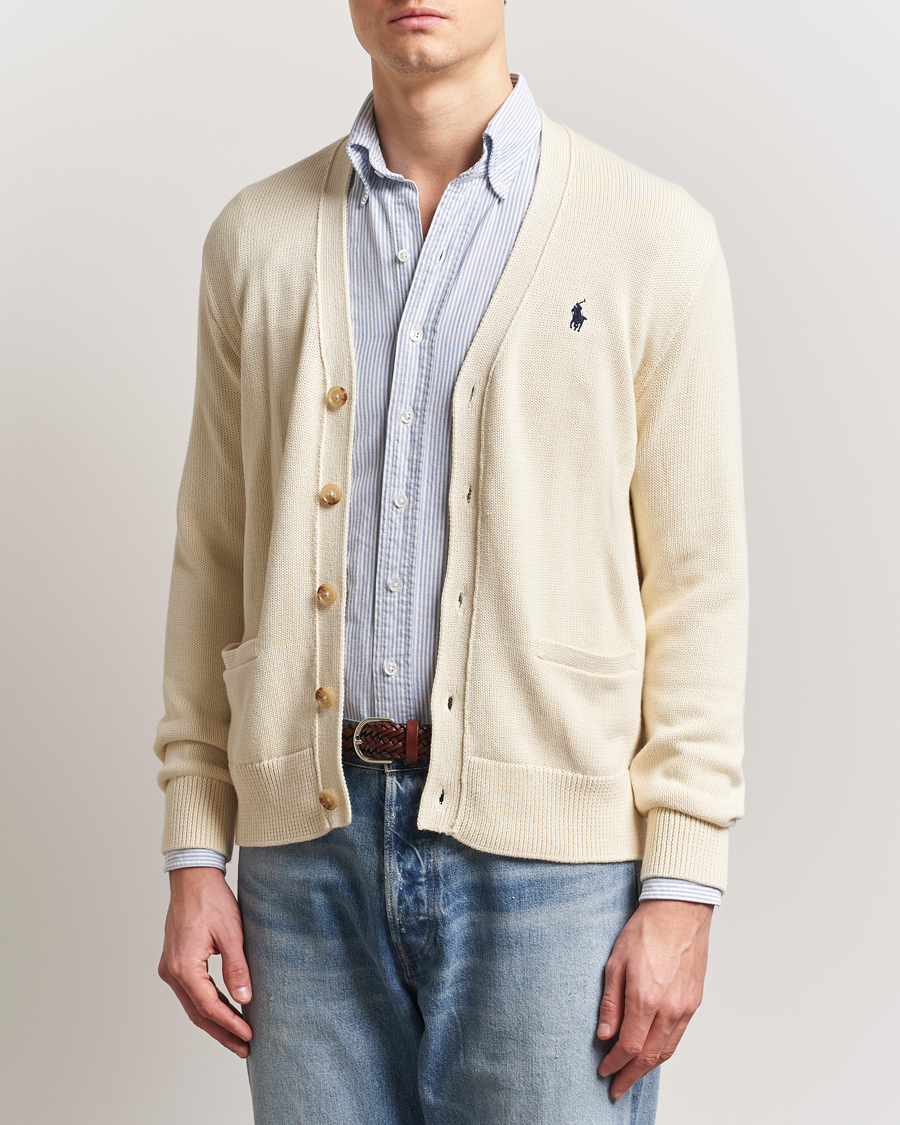 Polo Ralph Lauren Cotton Cardigan Andover Cream at CareOfCarl.com