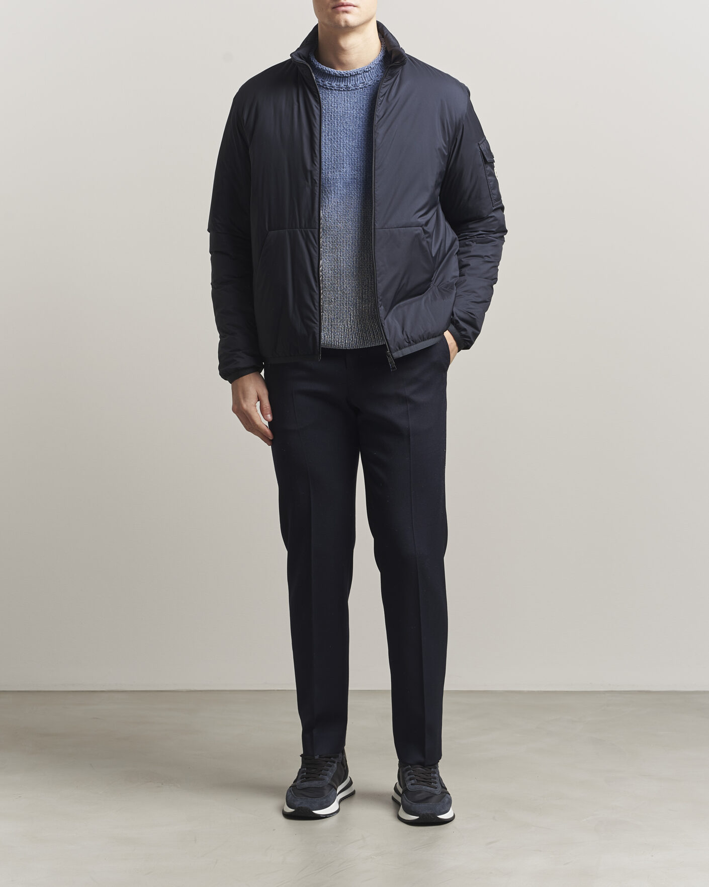 Moncler Breezes Jacket Navy at CareOfCarl.com