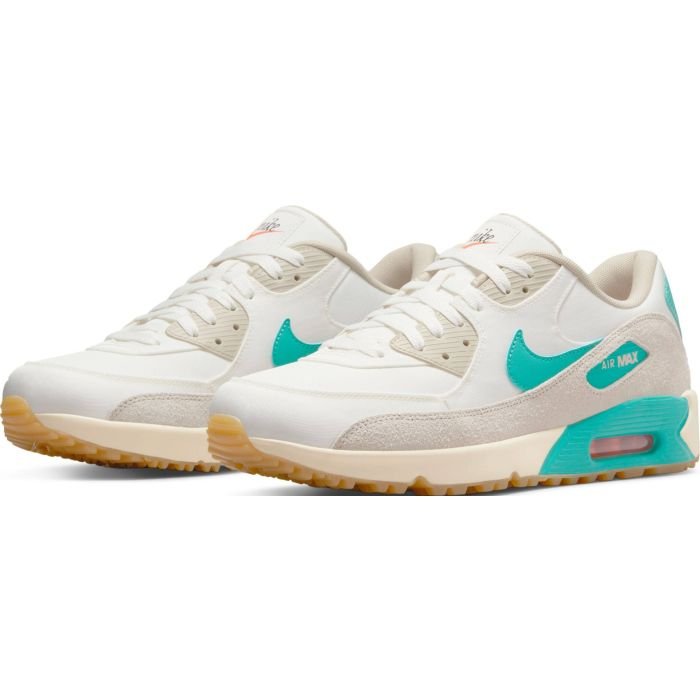 Nike Air Max 90 G NRG Golf Shoes Sail/White/Teal - Carl's Golfland
