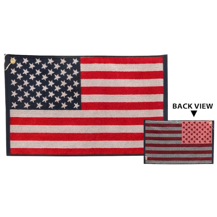 Player Supreme American Flag Golf Towel - Carl's Golfland