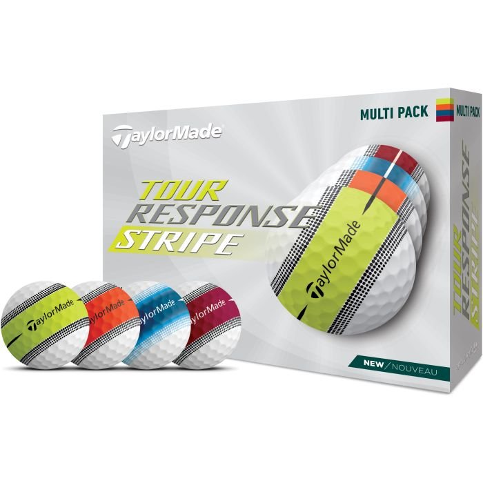TaylorMade Tour Response Stripe Golf Balls Multicolor Pack