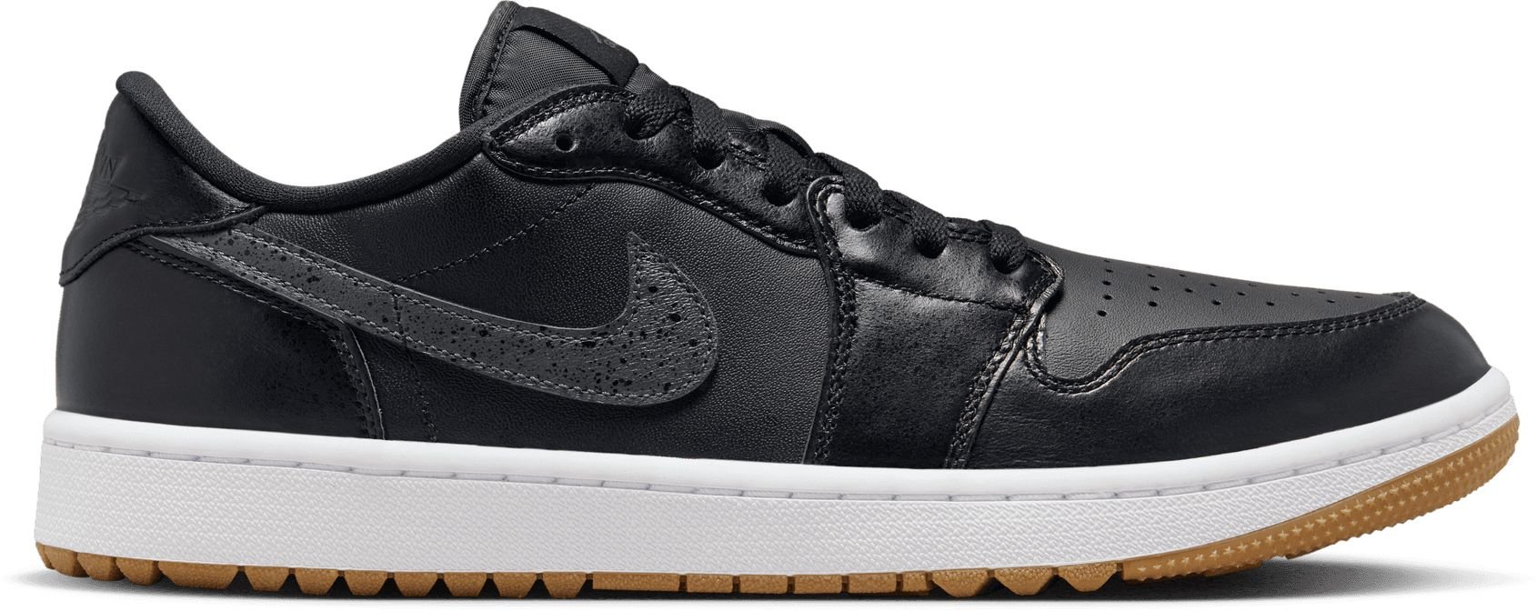 Nike Air Jordan 1 Low G Golf Shoes Black/Gum Medium Brown/White