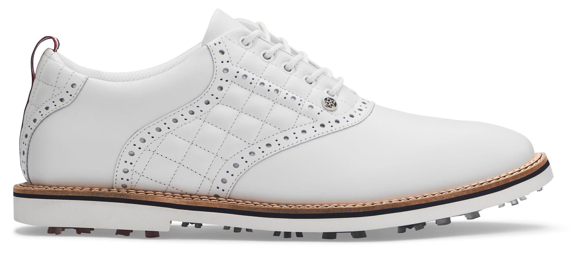 G/FORE Quilted Saddle Gallivanter Golf Shoes Snow - Carl's Golfland