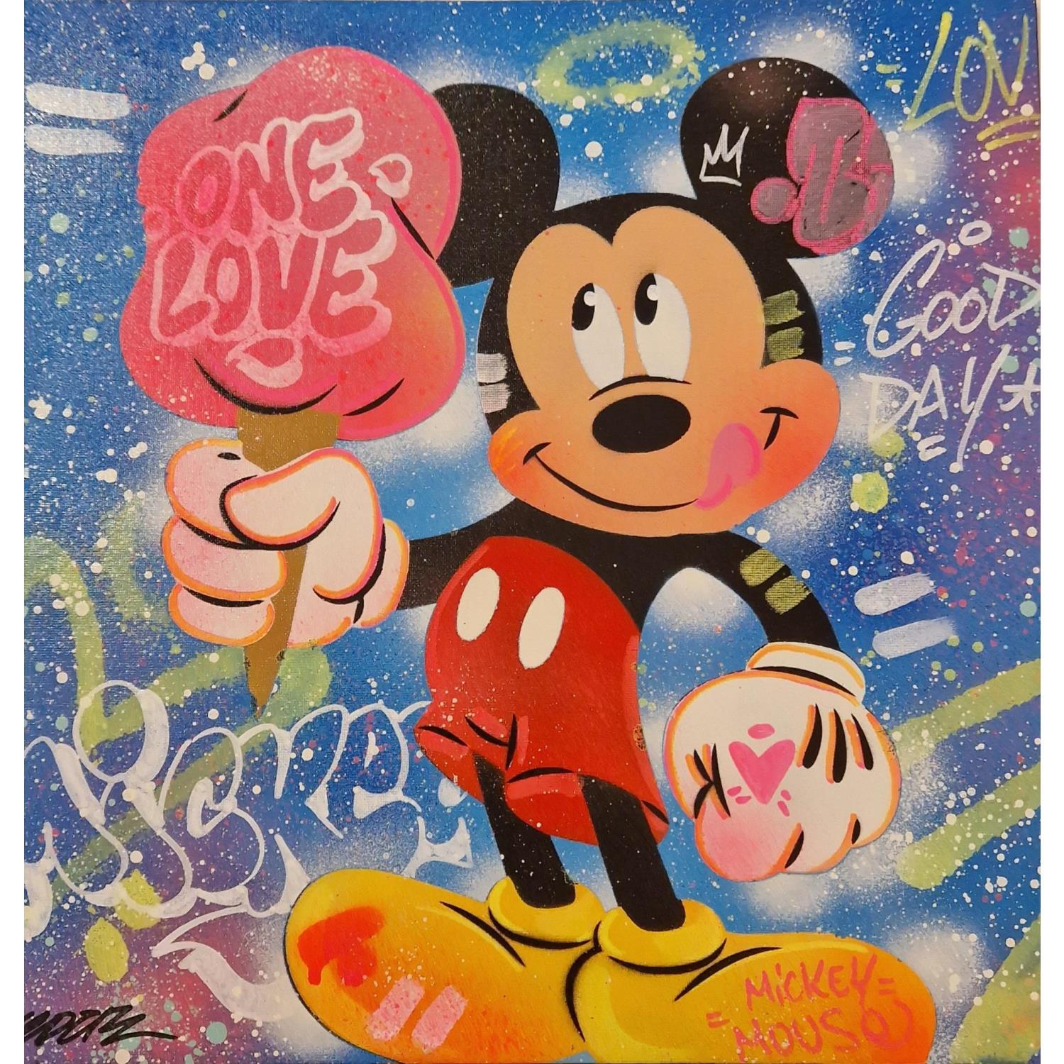 ▷ Painting mickey mouse fiesta by Lemoine Mael | Carré d'artistes