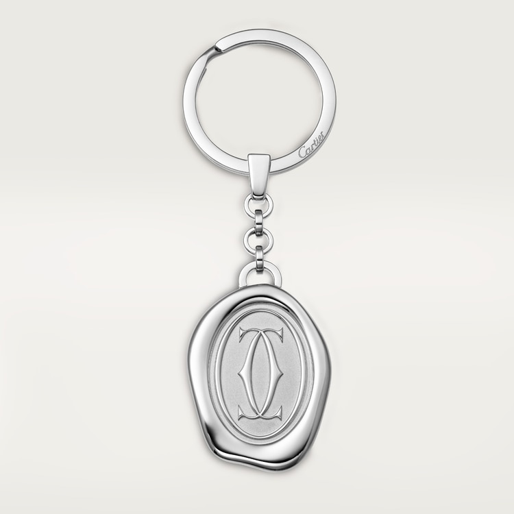 Key ring with wax seal décor