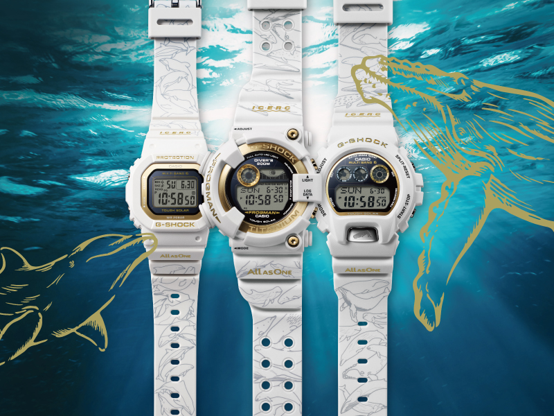 30頭のイルカやクジラをデザインした“G-SHOCK” | CASIO