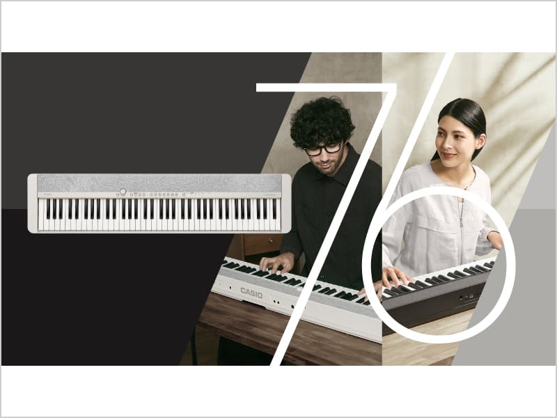 コンパクトサイズと迫力ある音を両立した76鍵盤の電子キーボード | CASIO