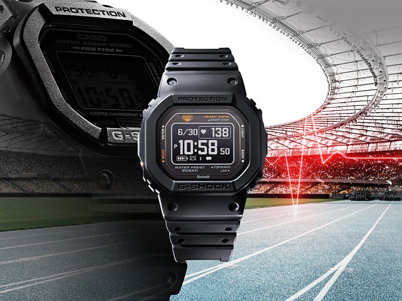 初号機の角型フォルムに心拍計測機能を搭載した“G-SHOCK” | CASIO