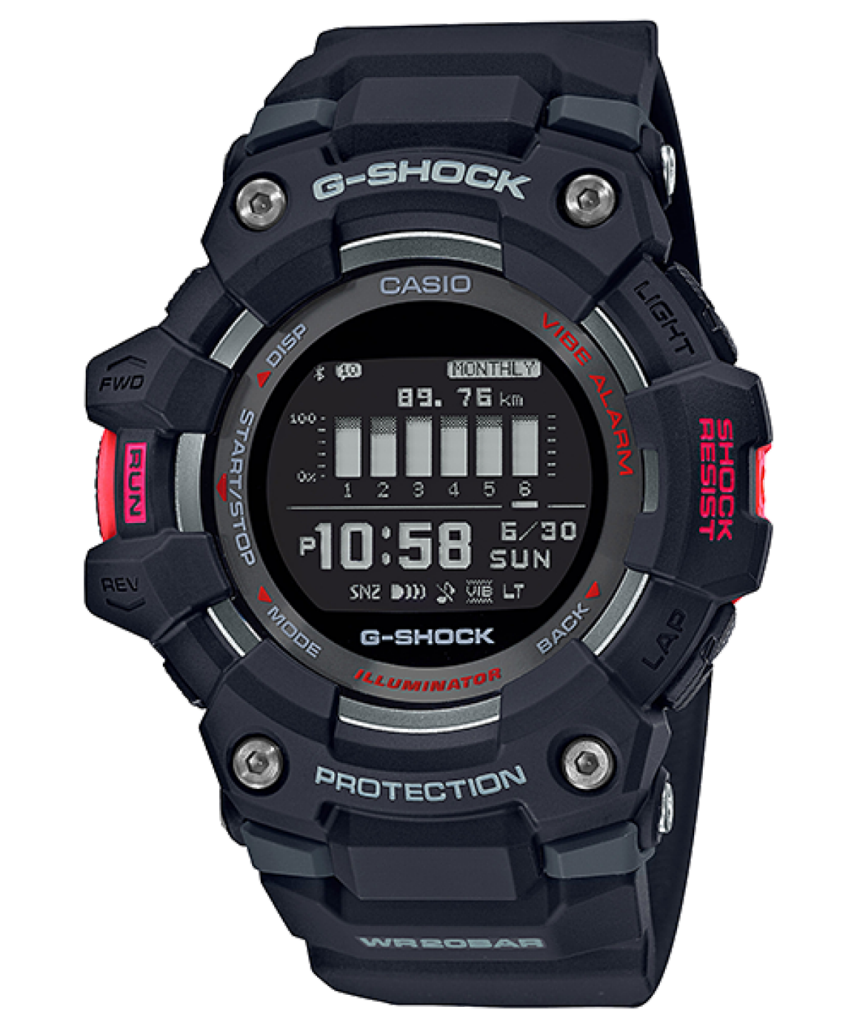 GBD-100-1 | G-SHOCK G-SQUAD Black | CASIO CANADA