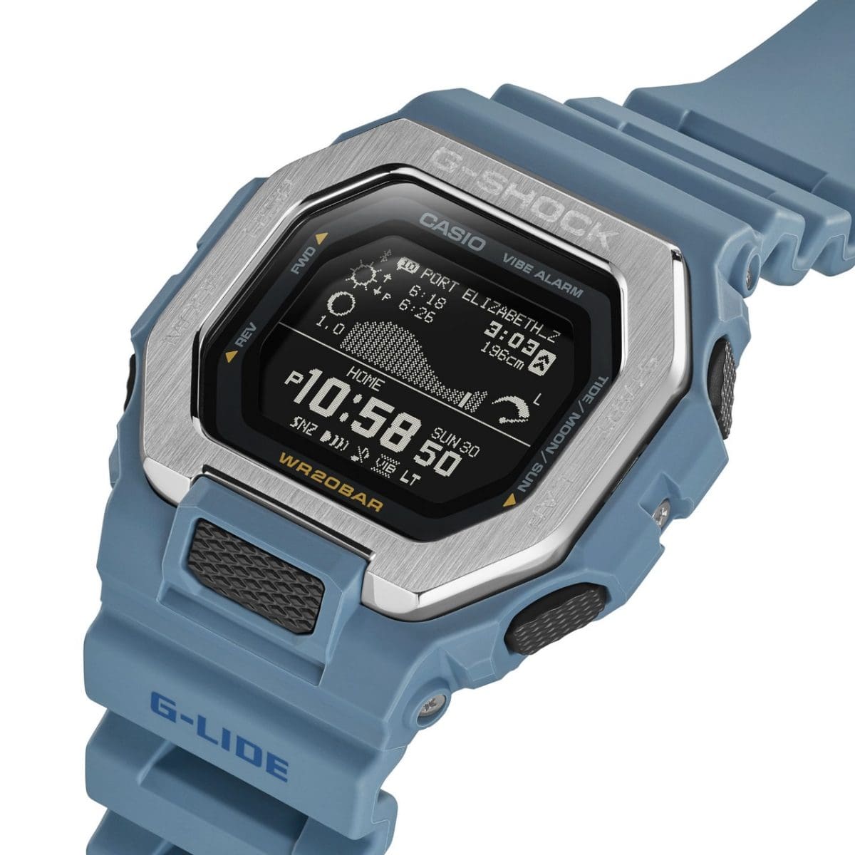 GBX-100-2A | G-SHOCK G-LIDE Silver | CASIO CANADA