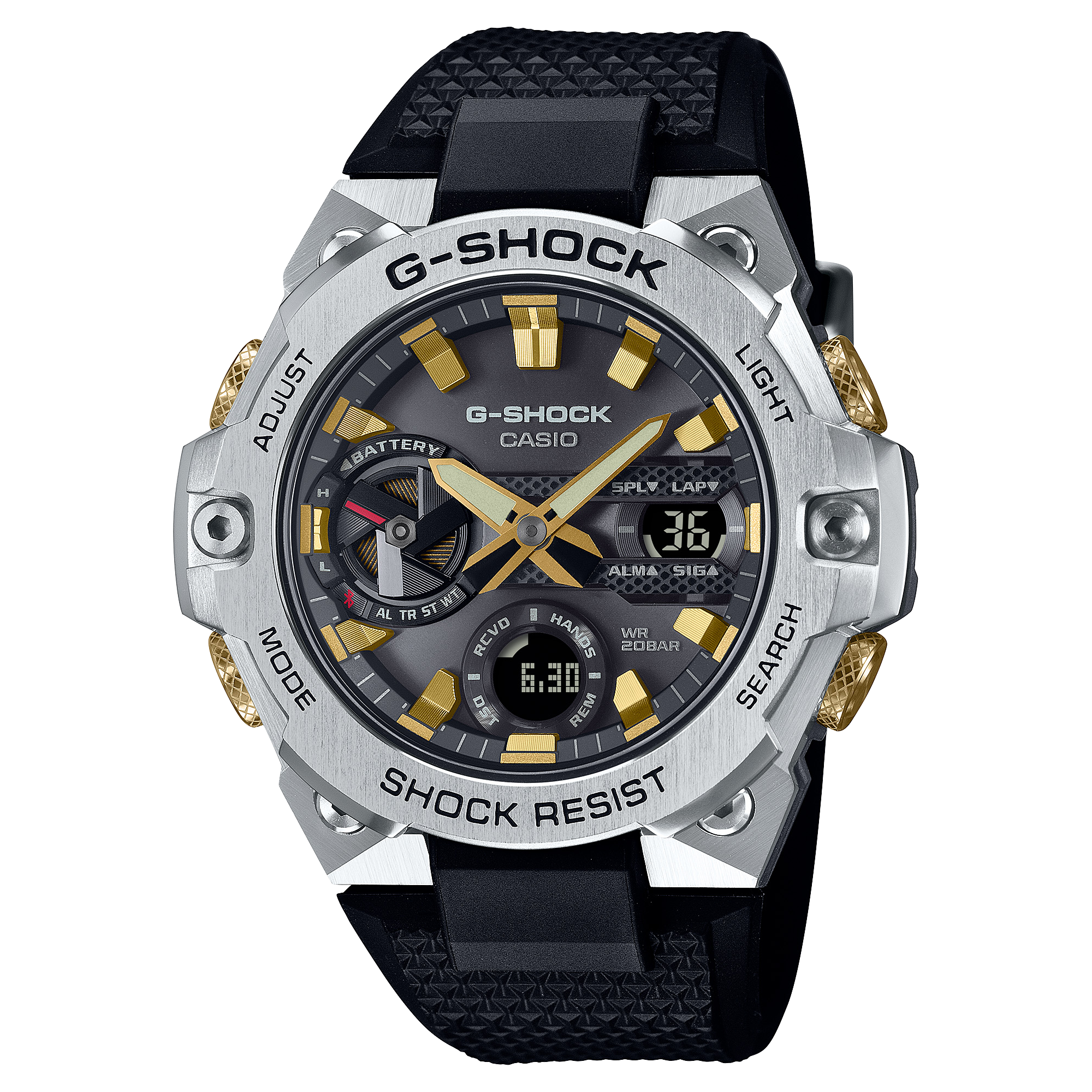 GST-B400CX-1A | G-SHOCK G-STEEL Silver | CASIO CANADA