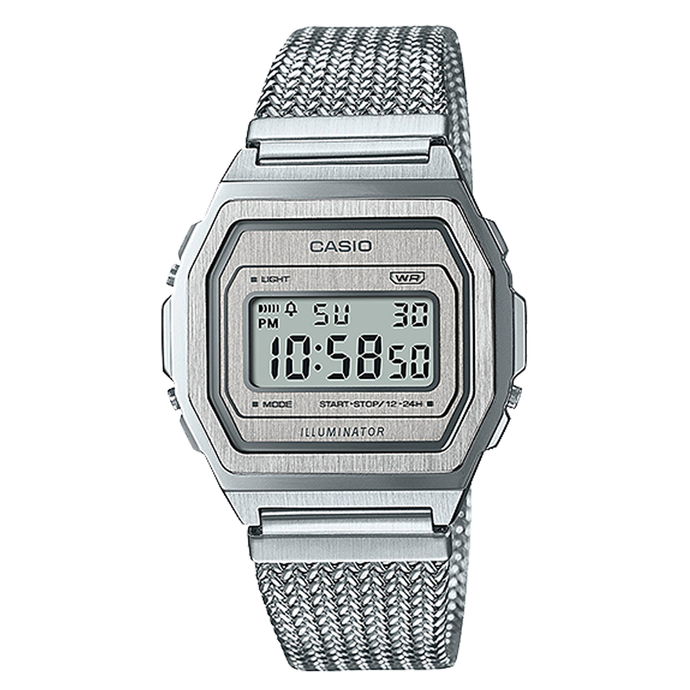 A1000MA-7VT | Vintage Silver Metal Watch | CASIO