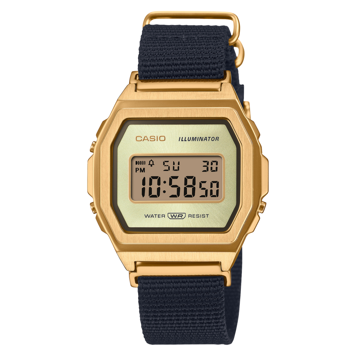 A1000MGN-9 | Vintage Black and Gold Watch | CASIO