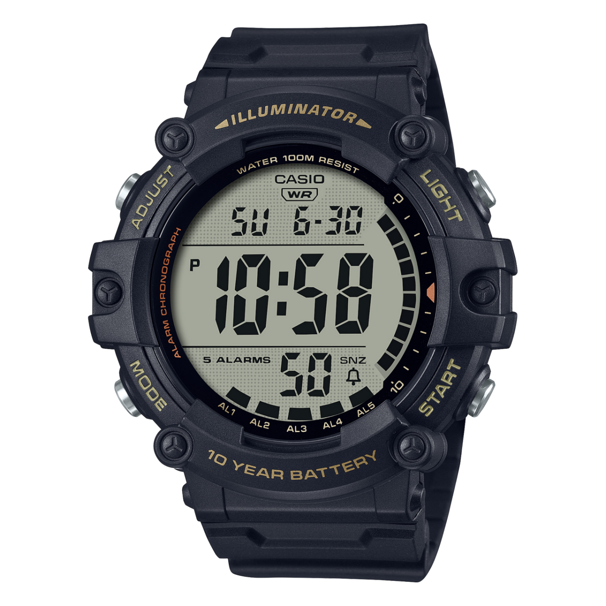 AE1500WHX-1AV | Illuminator Black Digital Watch | CASIO