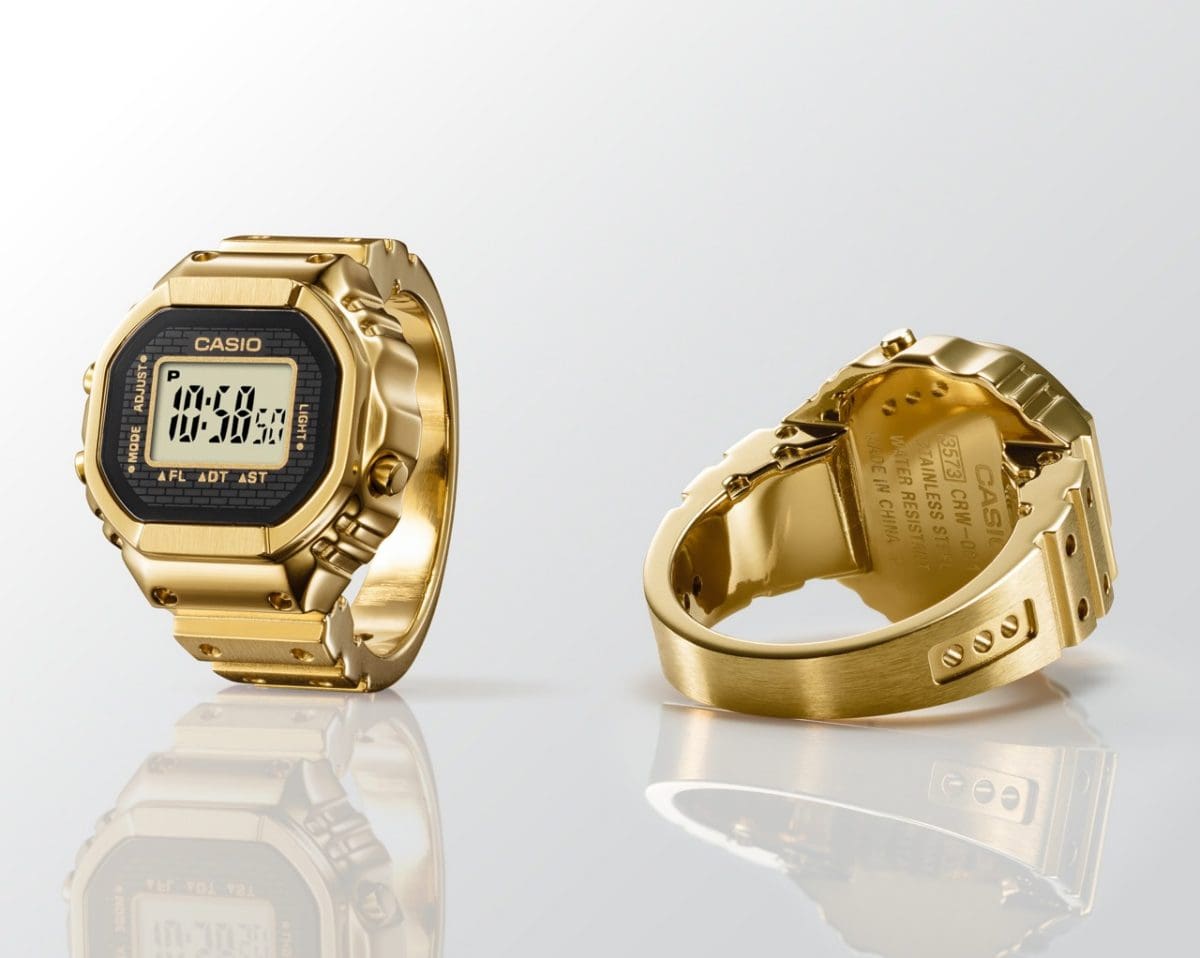 CRW001G-9 | Gold CASIO Ring Watch | CASIO