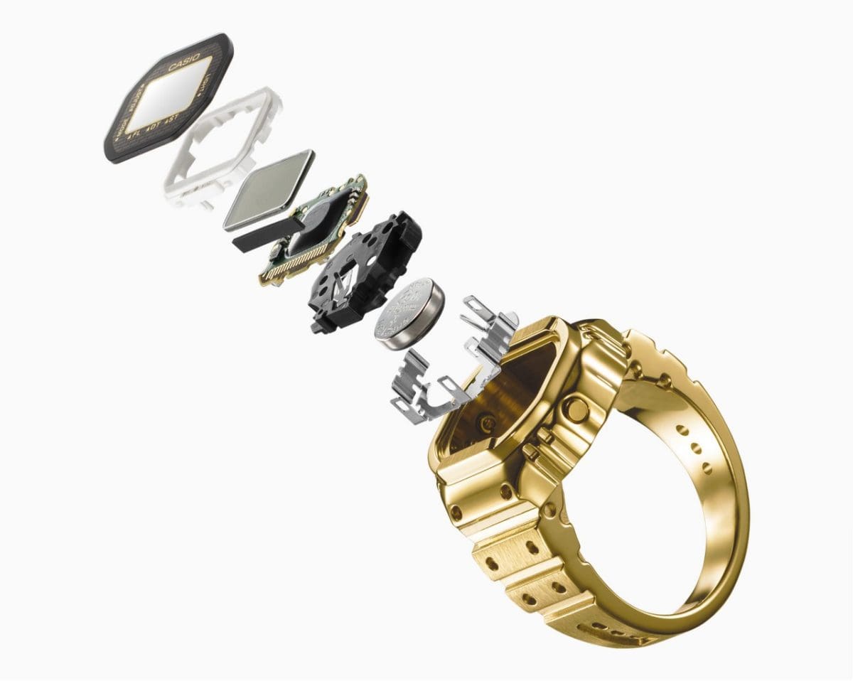 CRW001G-9 | Gold CASIO Ring Watch | CASIO