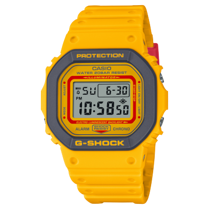 DW5610Y-9 | G-SHOCK Digital Yellow and Gray 90s Sports Watch