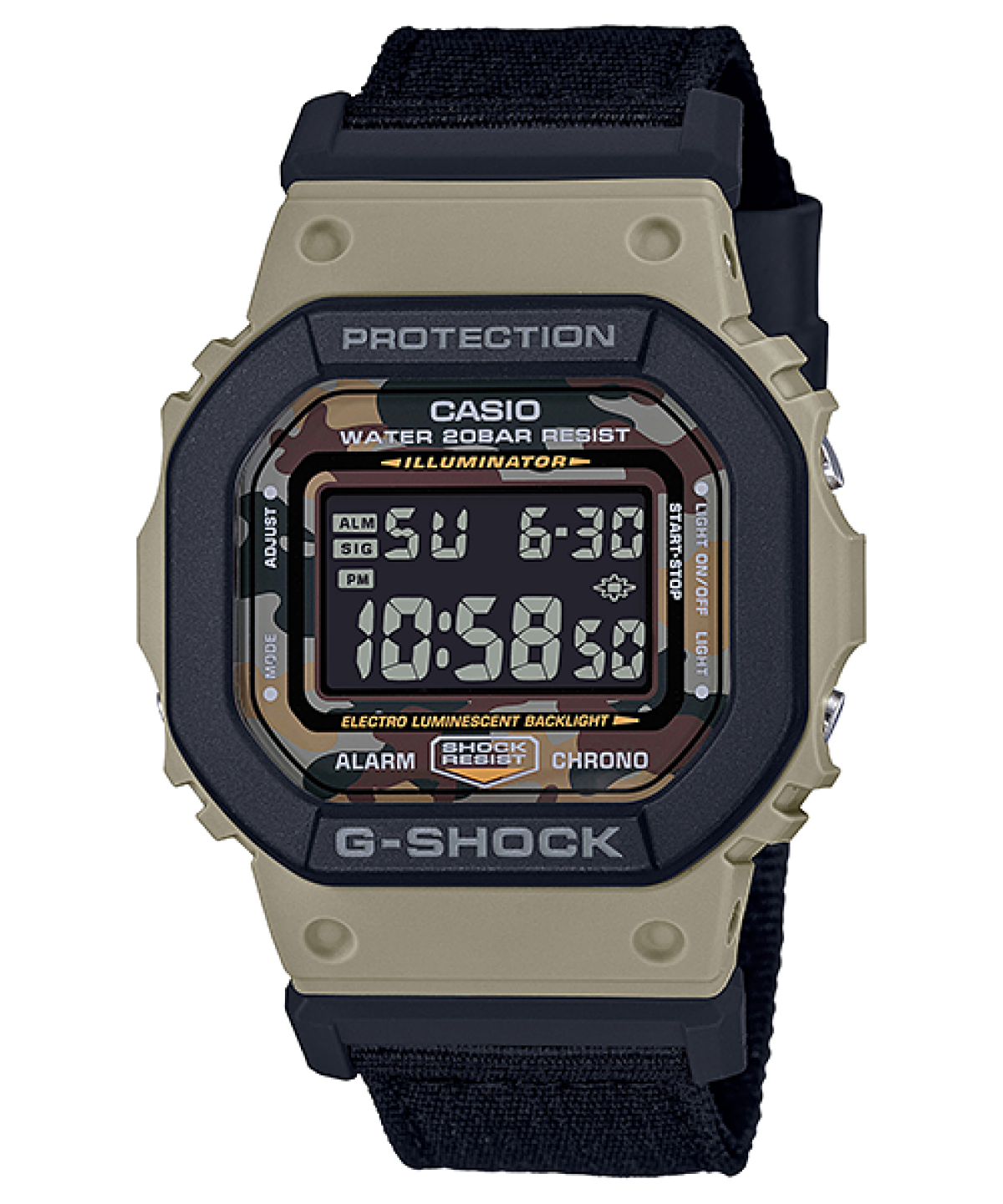 DW5610SUS-5 | Black Digital Watch - G-SHOCK | CASIO