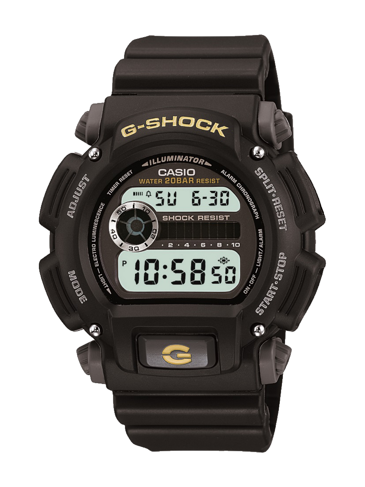 DW9052-1B | Black Digital Watch - G-SHOCK | CASIO